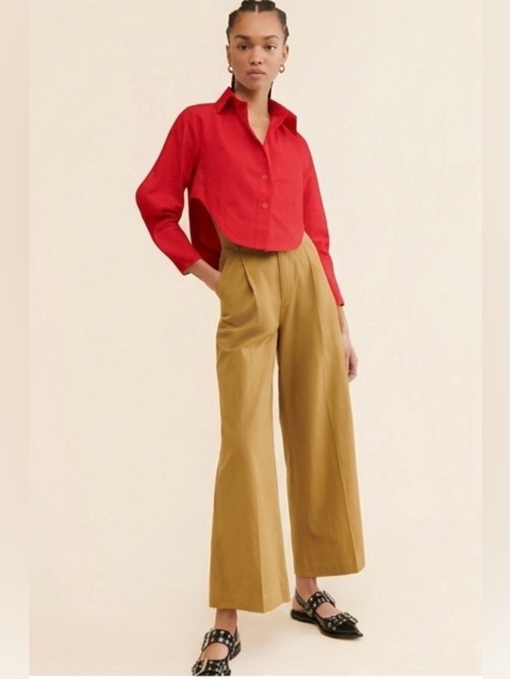 SELFI Two Wave Cropped Shirt Red South Africa (124) - Picture 6 of 12